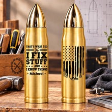 Load image into Gallery viewer, Personalized Bullet Tumbler Custom Name Gift for Dad Mechanic
