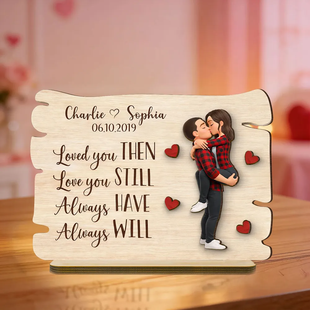 Personalized Wooden Plaque for Couples - Romantic Anniversary Gift Plaque MagicInPrints