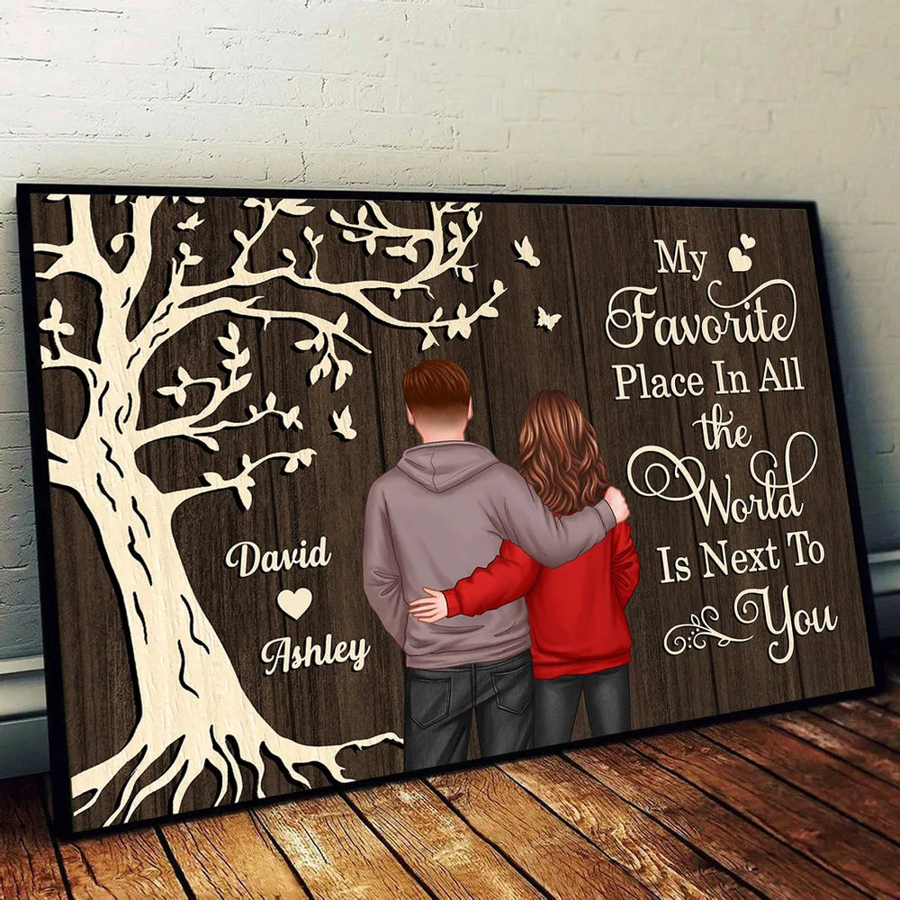 Personalized Couple Wall Art for Lovers - Sentimental Home Decor Gift Poster or Canvas MagicInPrints