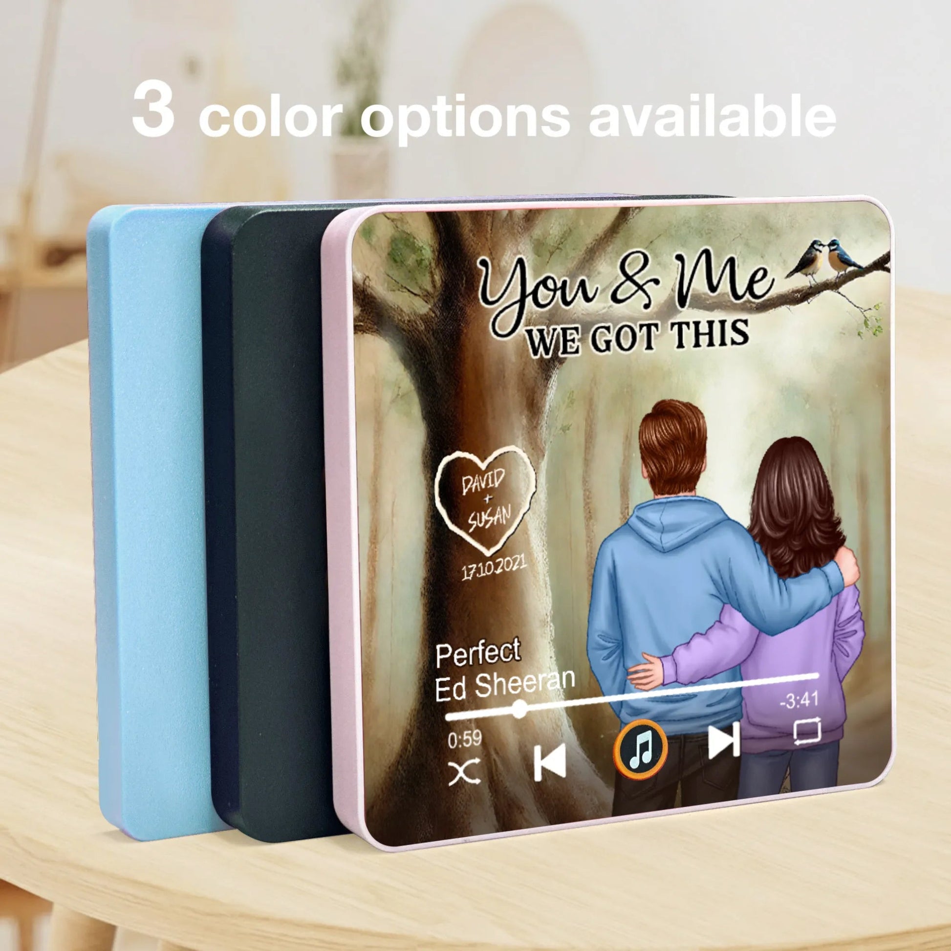 Personalized Music Plaque for Couples - Romantic Gift for Anniversaries Fridge Magnet MagicInPrints
