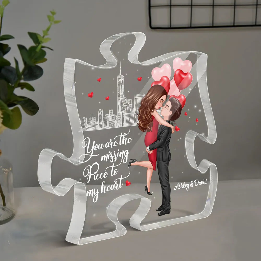 Customized Romantic Puzzle for Couples - Perfect Gift for Anniversaries Plaque MagicInPrints