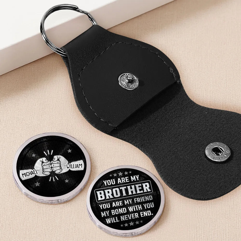 Personalized Brother Keychain for Men - Sentimental Gift for Siblings Keychain MagicInPrints