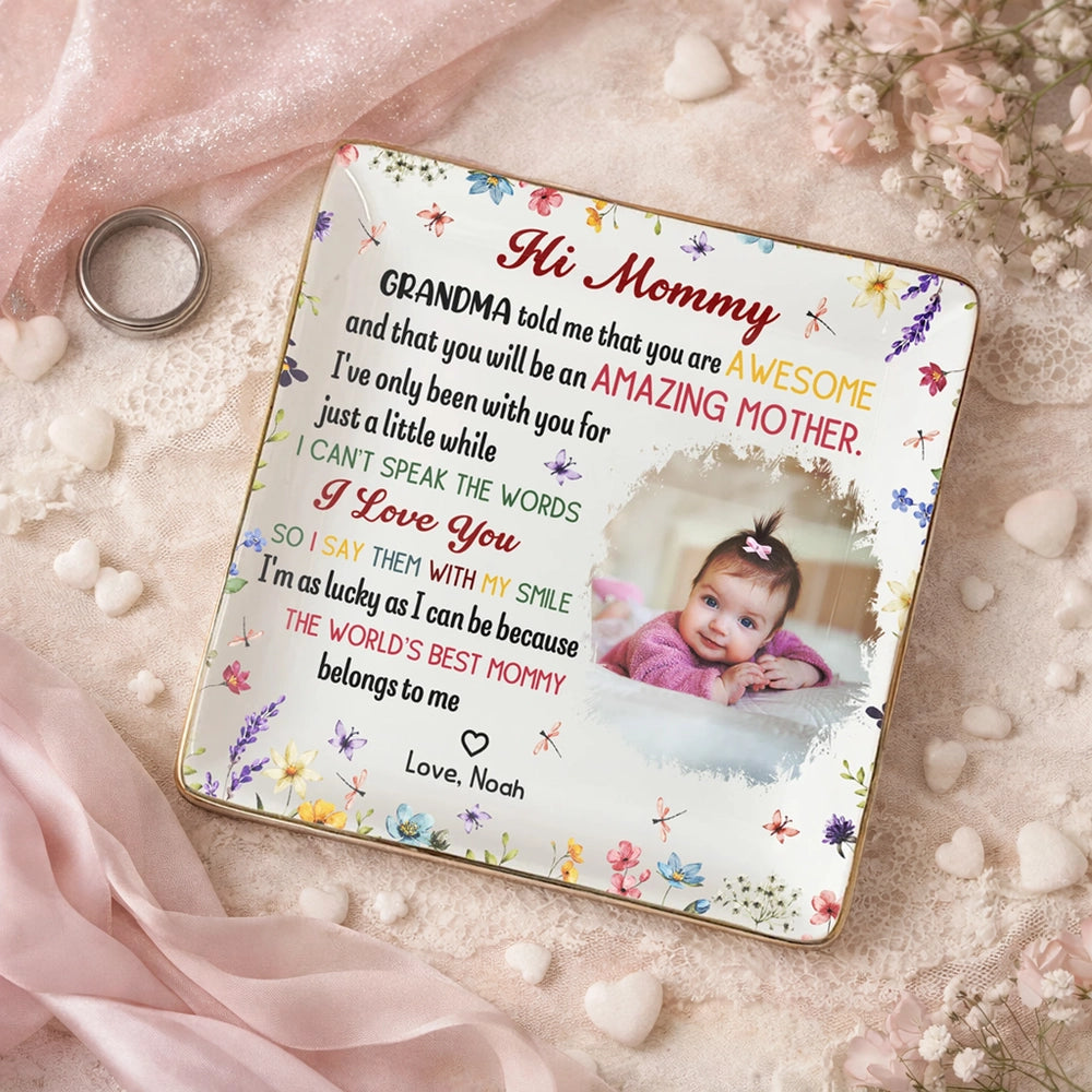 Personalized Photo Plaque for Mom - Mother's Day Gift with Custom Message Jewelry MagicInPrints