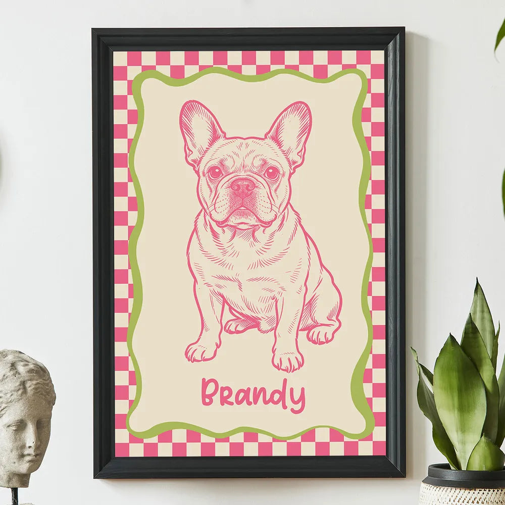 Custom Dog Portrait Art Print for Pet Lovers - Personalized Home Decor Poster or Canvas MagicInPrints