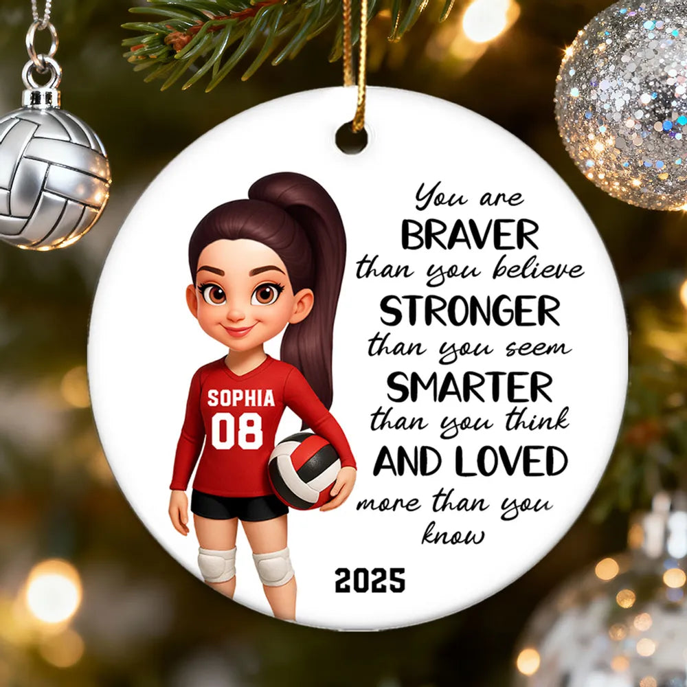 Personalized Volleyball Player Ornament for Teens - Motivational Christmas Gift Ornament MagicInPrints