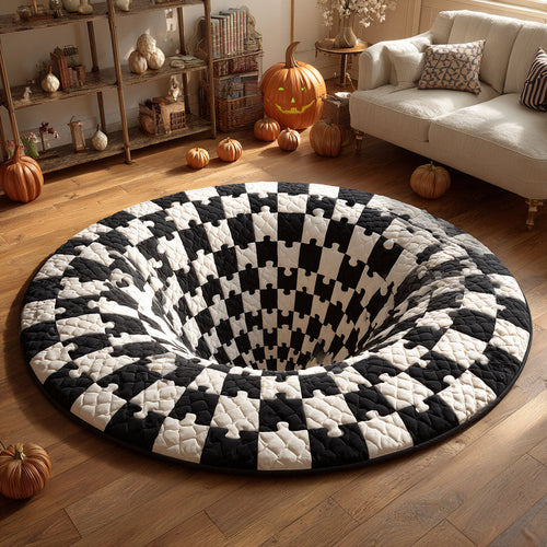Create Calm and Comfort – Personalized Quilted Round Mat – Gift for Home Lovers Quilted Round Mat MagicInPrints