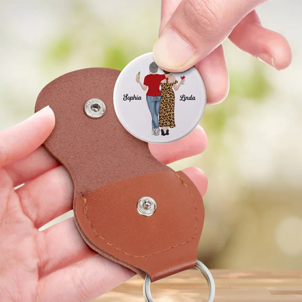 Personalized Best Friend Keychain for Sisters - Sentimental Gift Keychain MagicInPrints