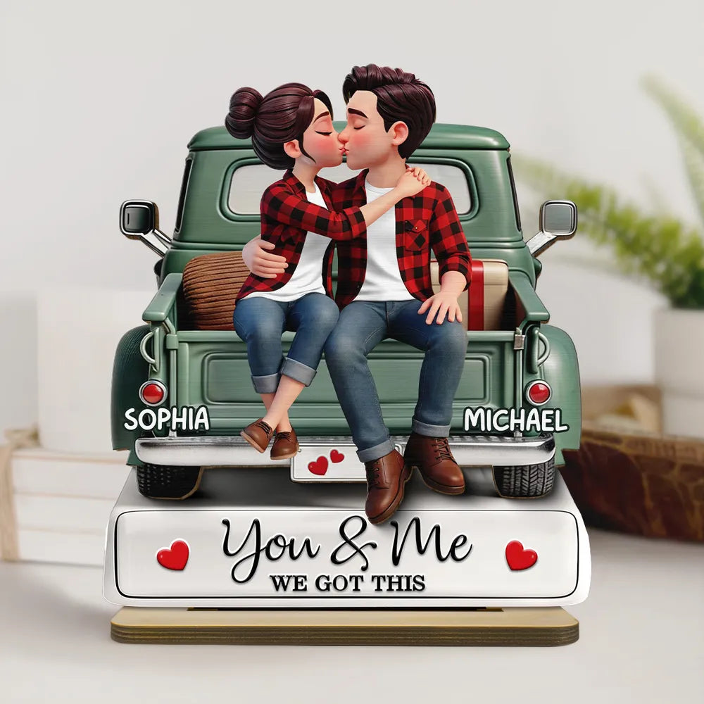 Personalized Couple Figurine for Romantic Gift - Anniversary Keepsake Plaque MagicInPrints