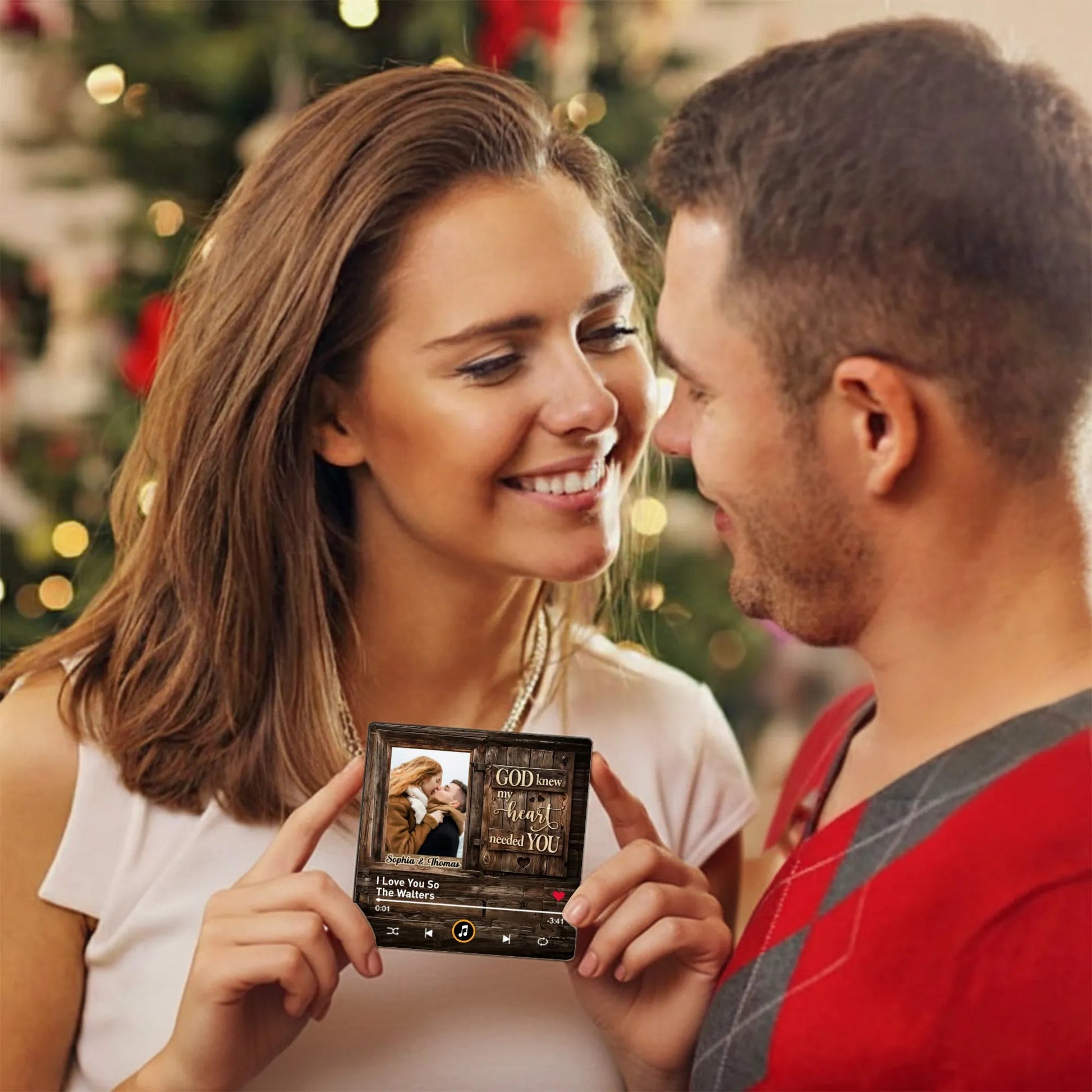 Personalized Music Plaque for Couples - Romantic Gift for Christmas Fridge Magnet MagicInPrints