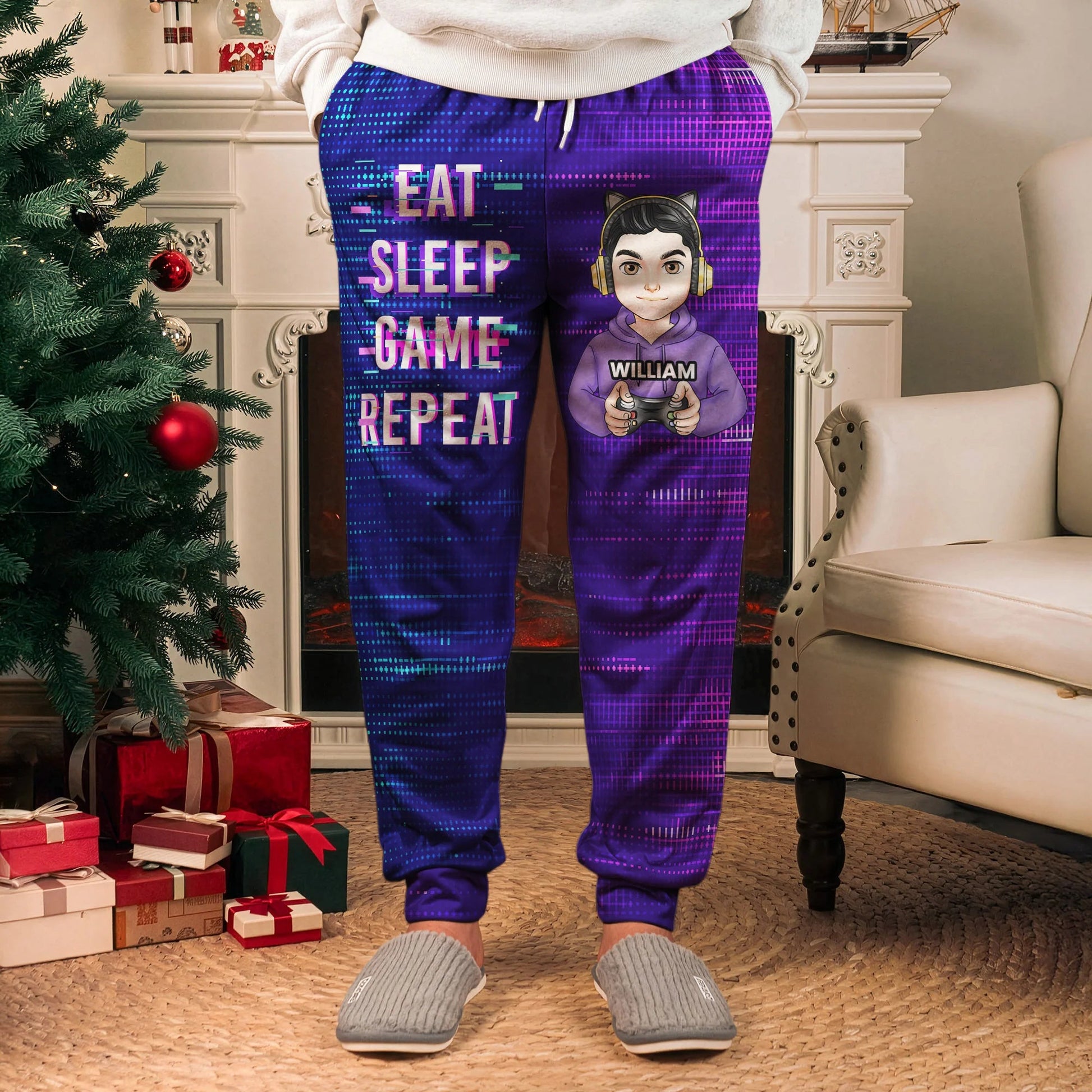 Personalized Gamer Sweatpants for Kids - Fun Gaming Design Pants MagicInPrints