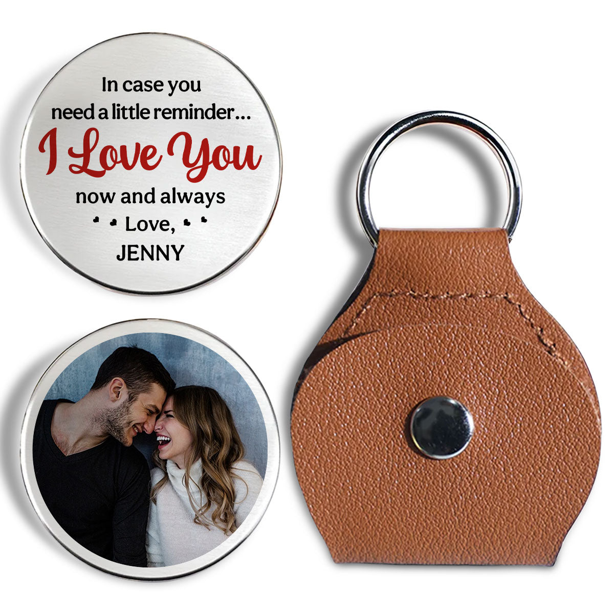 Personalized Photo Keychain for Couples - Romantic Gift Keychain MagicInPrints