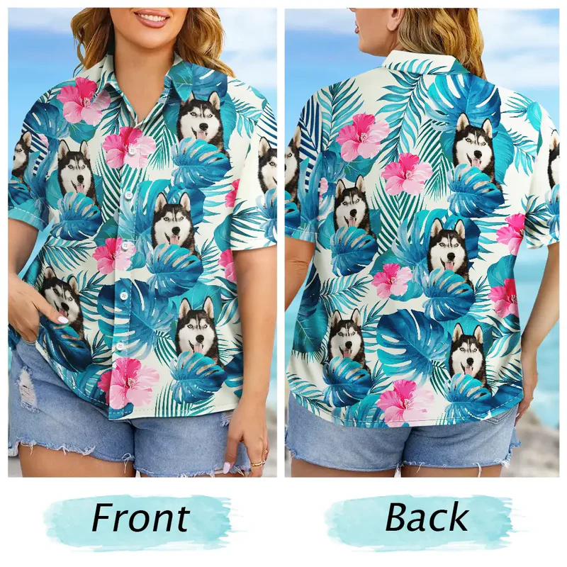 Custom Dog Hawaiian Shirt for Men - Tropical Pet Lover Gift Cloth MagicInPrints