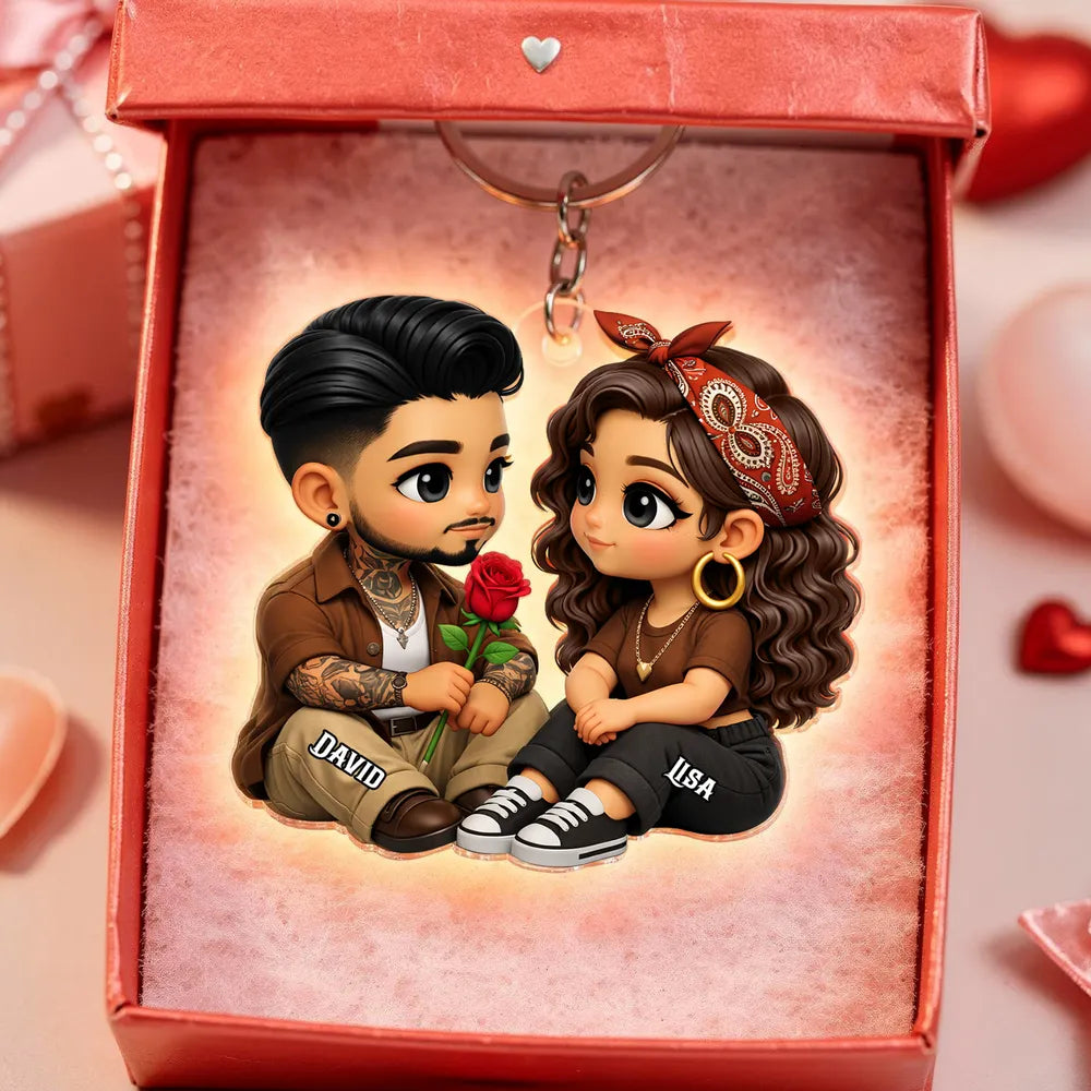 Personalized Couple Car Hanging Ornament for Romantic Gift - Custom Names Car Hanger MagicInPrints