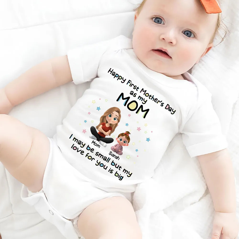 Personalized Baby Onesie for Mother's Day - Cute Gift for New Moms Cloth MagicInPrints