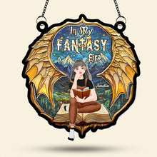Load image into Gallery viewer, Personalized Fantasy Book Lover Suncatcher Ornament Ornament PopCulturePrints
