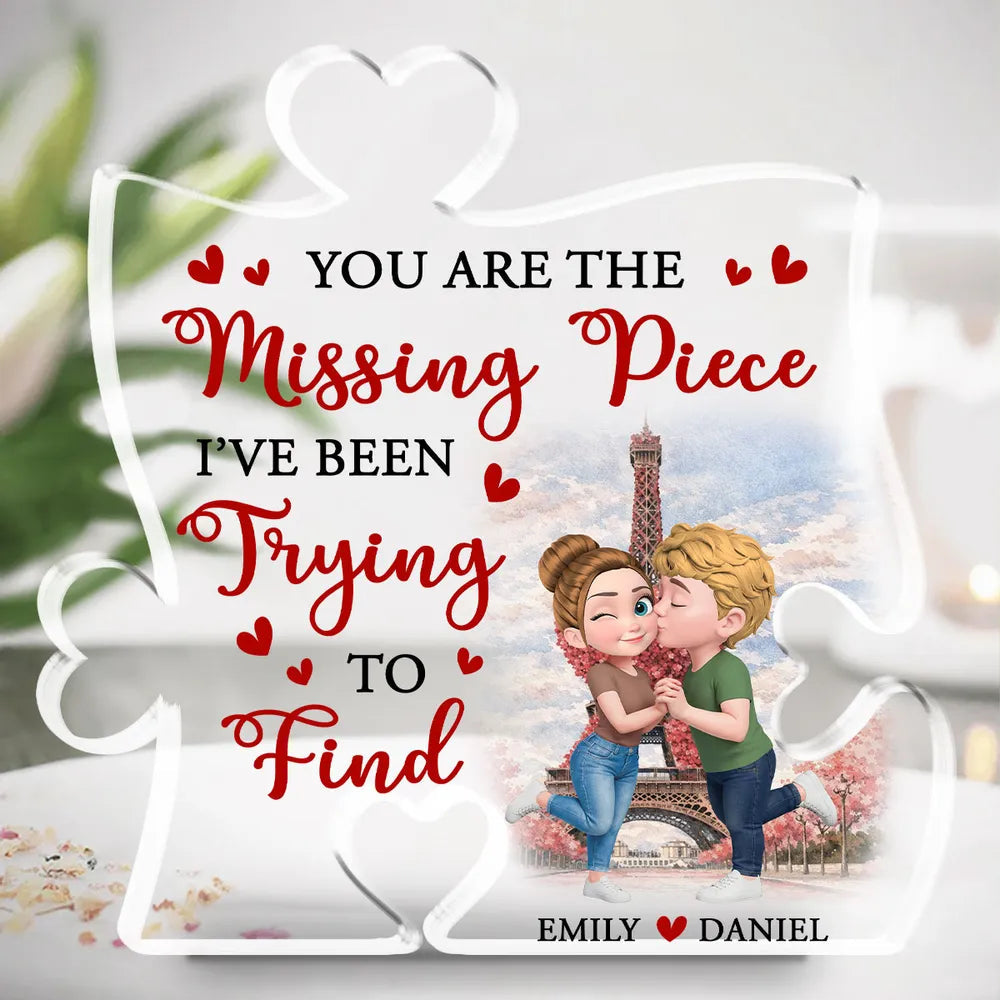 Personalized Acrylic Puzzle Keepsake for Couples - Romantic Gift Plaque MagicInPrints