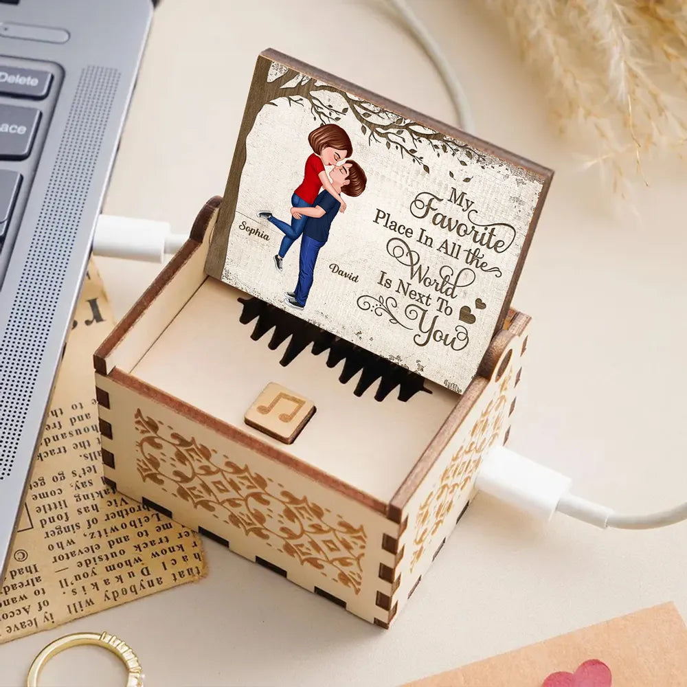Personalized Romantic Music Box for Couples - Anniversary Gift Plaque MagicInPrints