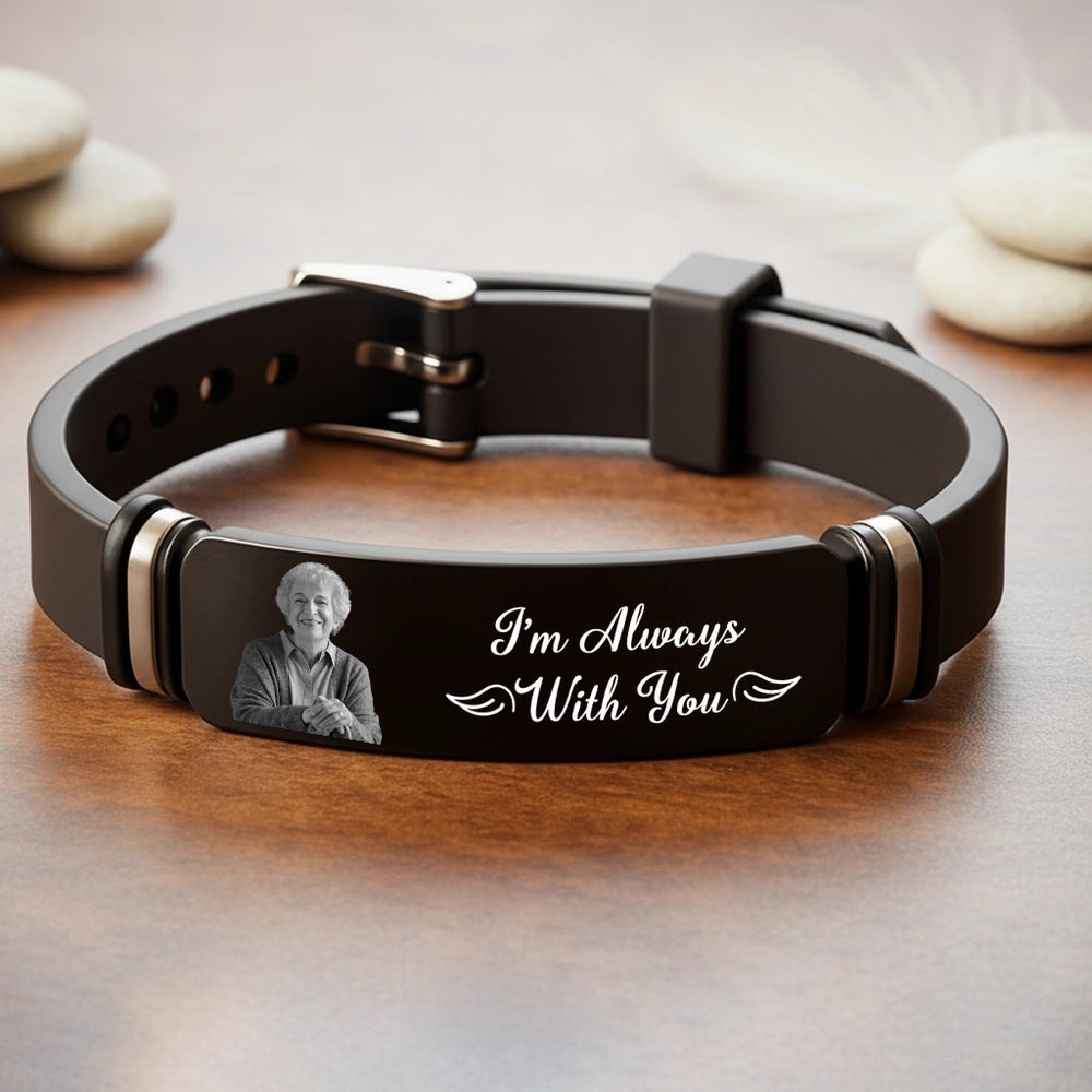 Custom Engraved Memorial Bracelet for Loved Ones - Sentimental Gift Jewelry MagicInPrints