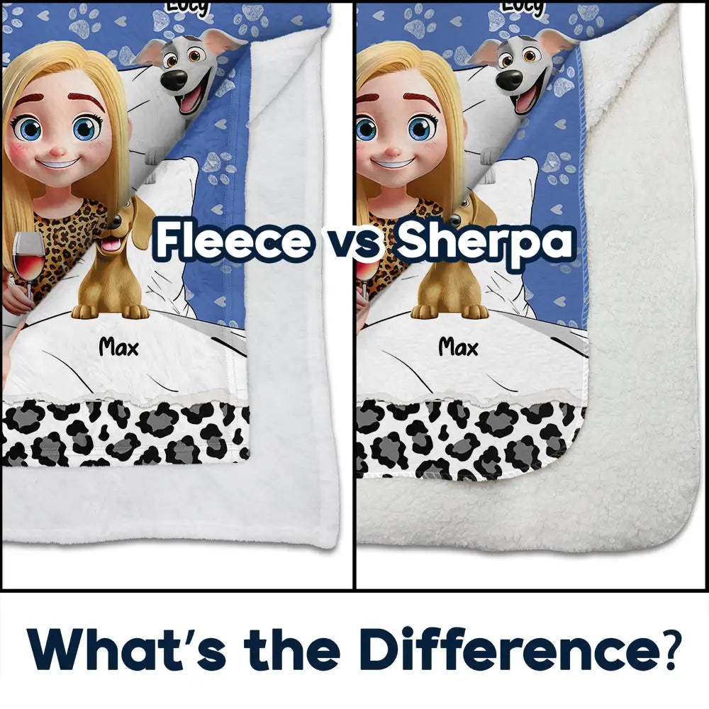 Personalized Dog Cuddling Blanket for Kids - Cozy Pet Lover Gift Blanket MagicInPrints