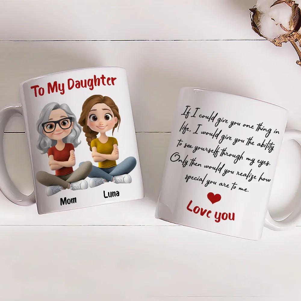 Personalized Mother Daughter Mug Set - Heartfelt Gift for Special Occasions Cup MagicInPrints