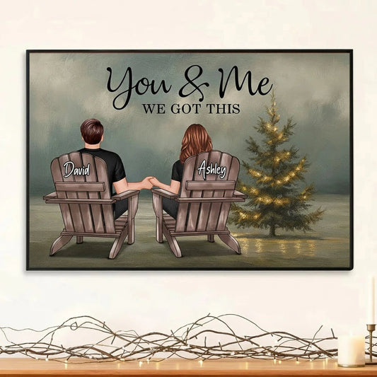 Personalized Couple Canvas Wall Art for Home Decor - Romantic Gift Poster or Canvas MagicInPrints