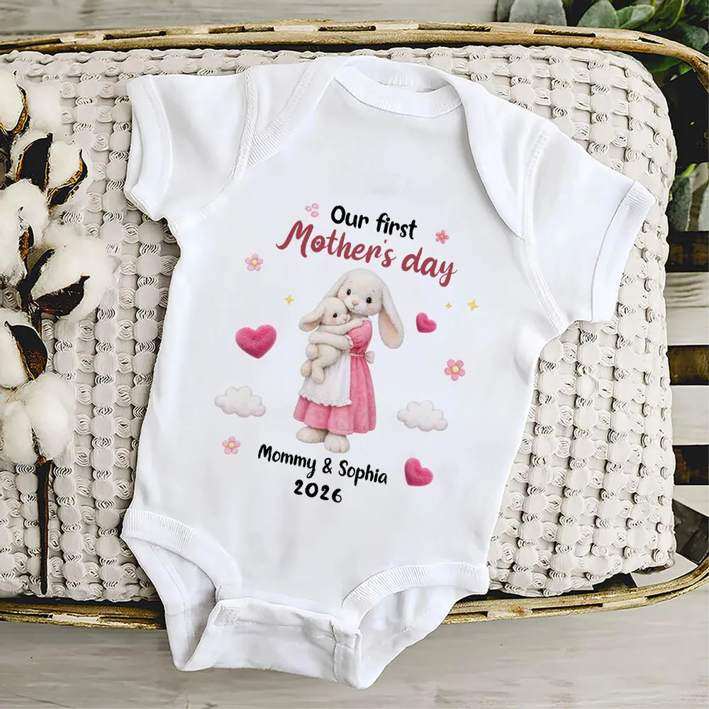 Personalized Baby Onesie for Mother's Day - Custom Name & Year Cloth MagicInPrints