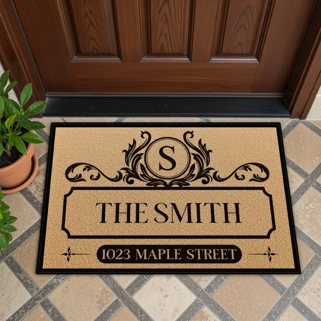 Custom Family Name Doormat for Home - Personalized Entryway Decor Doormat MagicInPrints