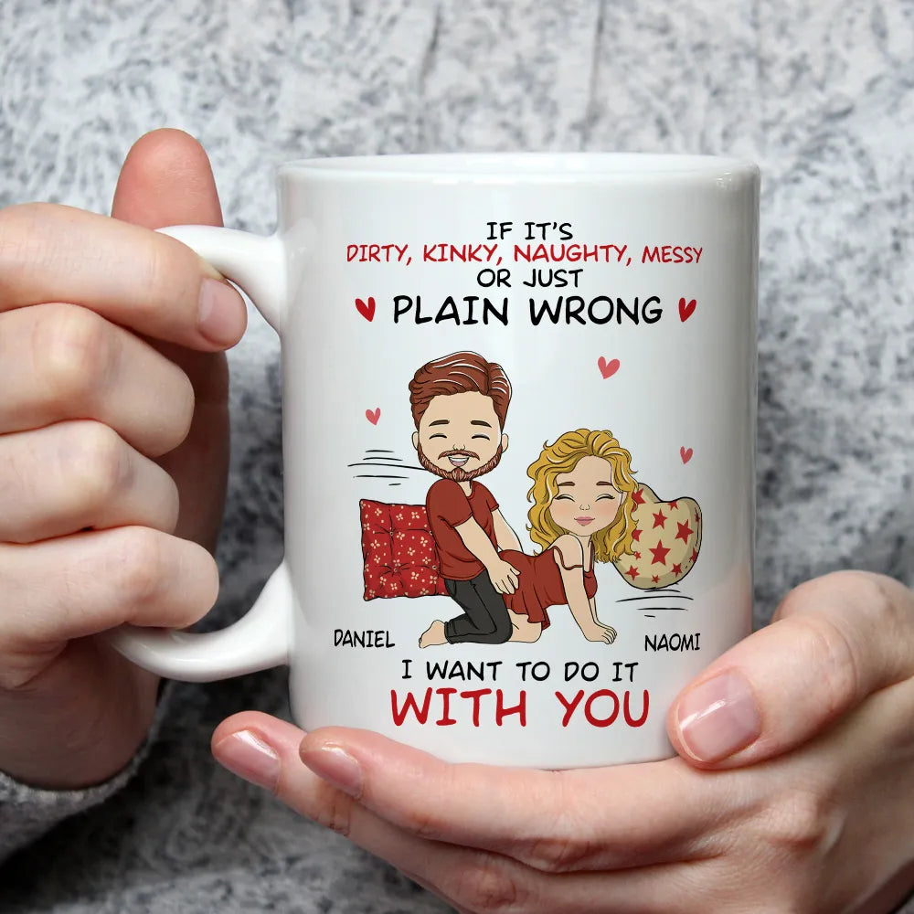 Personalized Couples Mug - Funny Naughty Gift for Partners - Romantic Anniversary Present Cup MagicInPrints