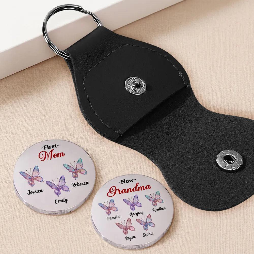 Personalized Butterfly Keychain for Mom and Grandma - Sentimental Gift Keychain MagicInPrints