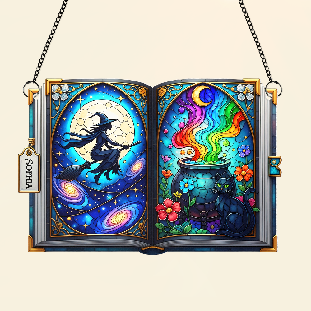 Witch suncatcher - Personalized Gifts For Witch Lover Ornament MagicInPrints