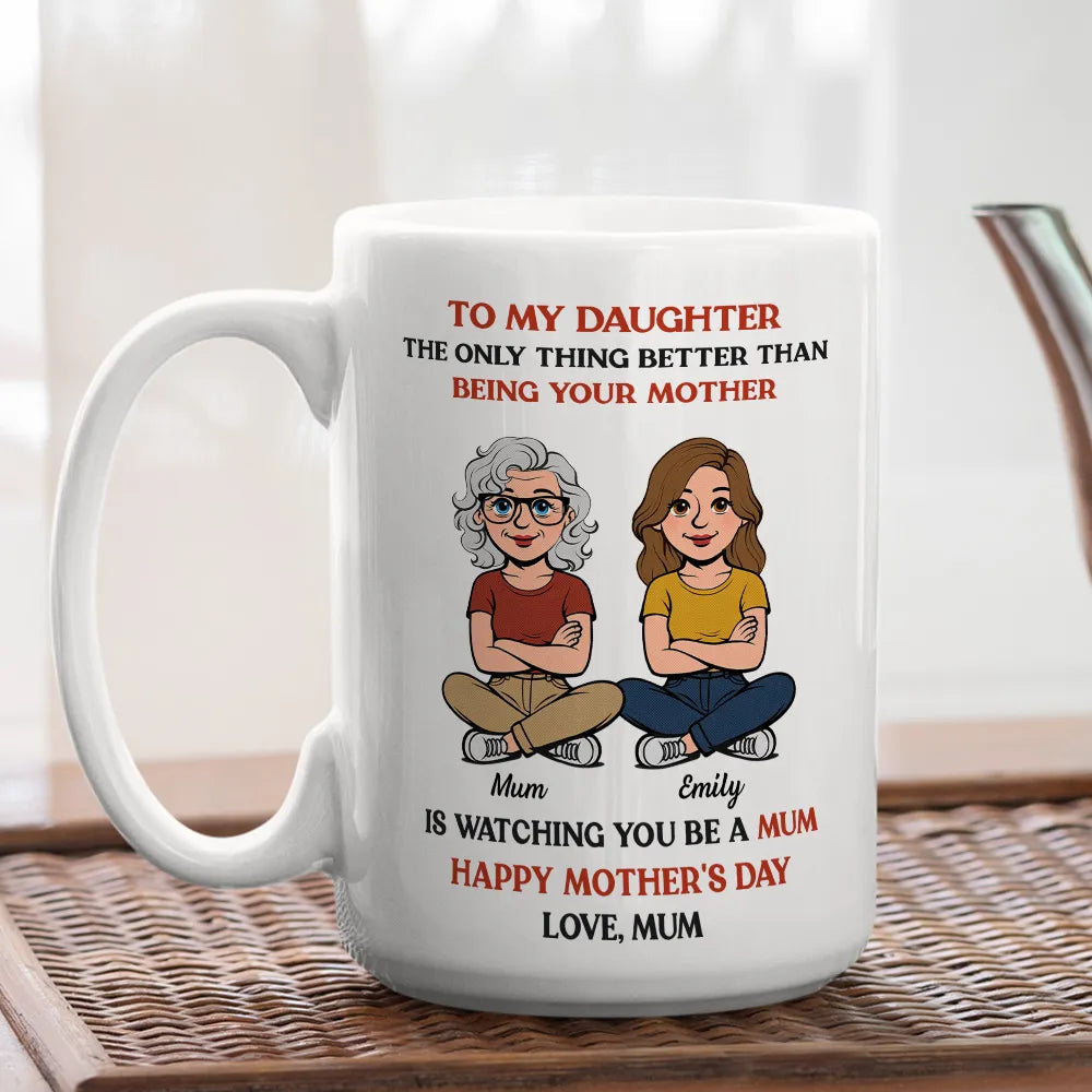 Personalized Mother's Day Mug for Daughter - Heartfelt Gift from Mom Cup MagicInPrints