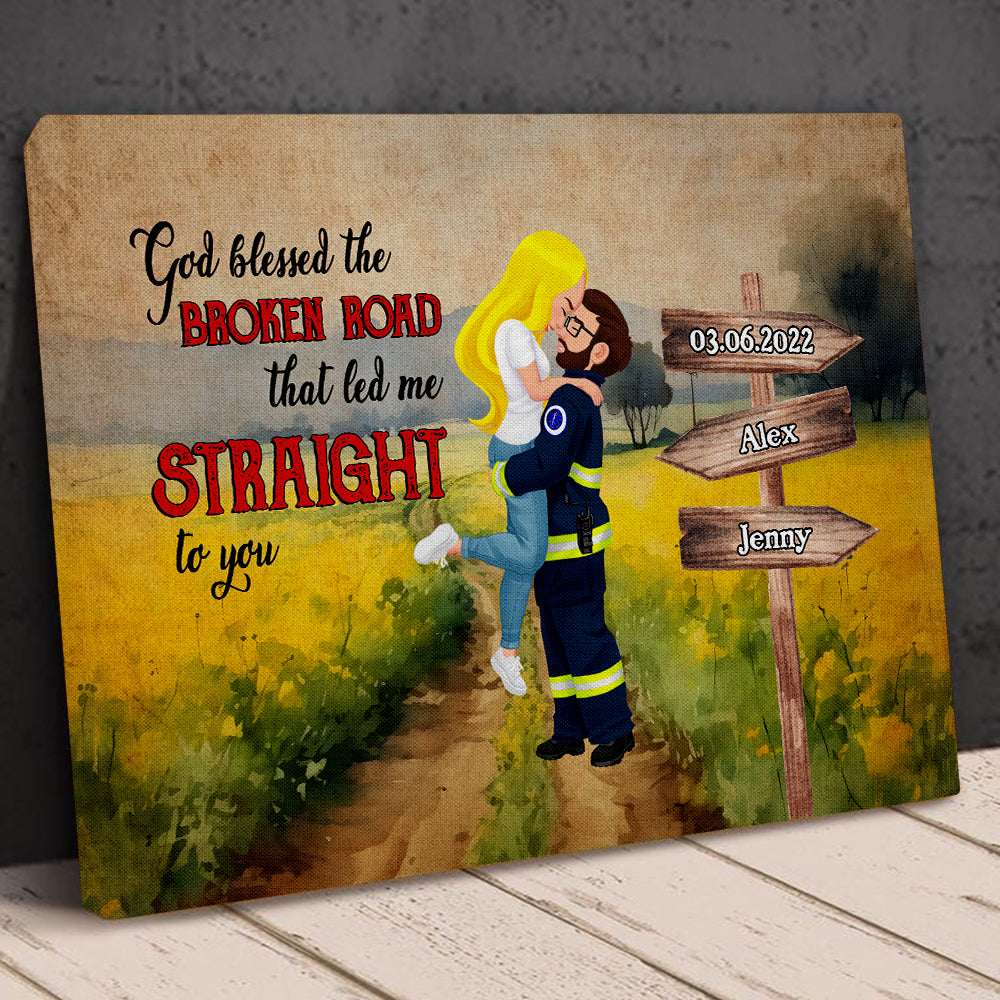 Custom Couple Canvas Print | Unique Personalized Valentine's Day Gifts Poster & Canvas PopCulturePrints