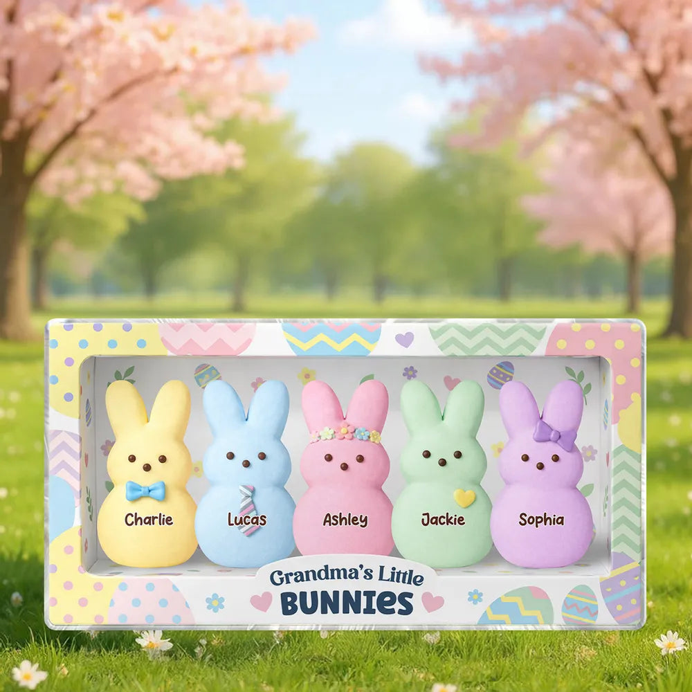 Personalized Plush Bunny Set for Kids - Easter Gift Keepsake Plaque MagicInPrints