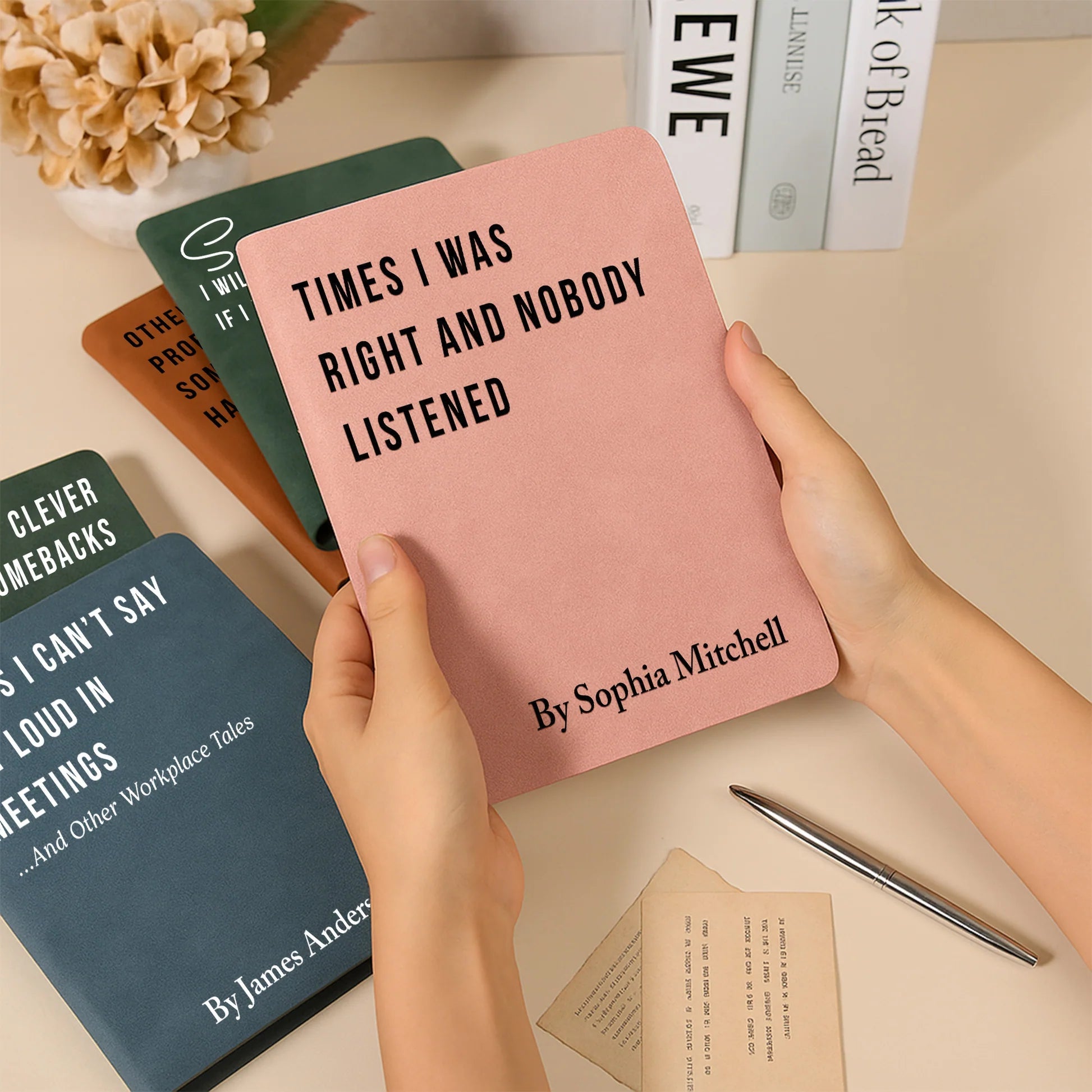 Humorous Notebook Set for Adults - Funny Quotes and Office Humor Stationery MagicInPrints