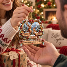 Load image into Gallery viewer, Personalized Acrylic Christmas Ornament Deer Couple Gift
