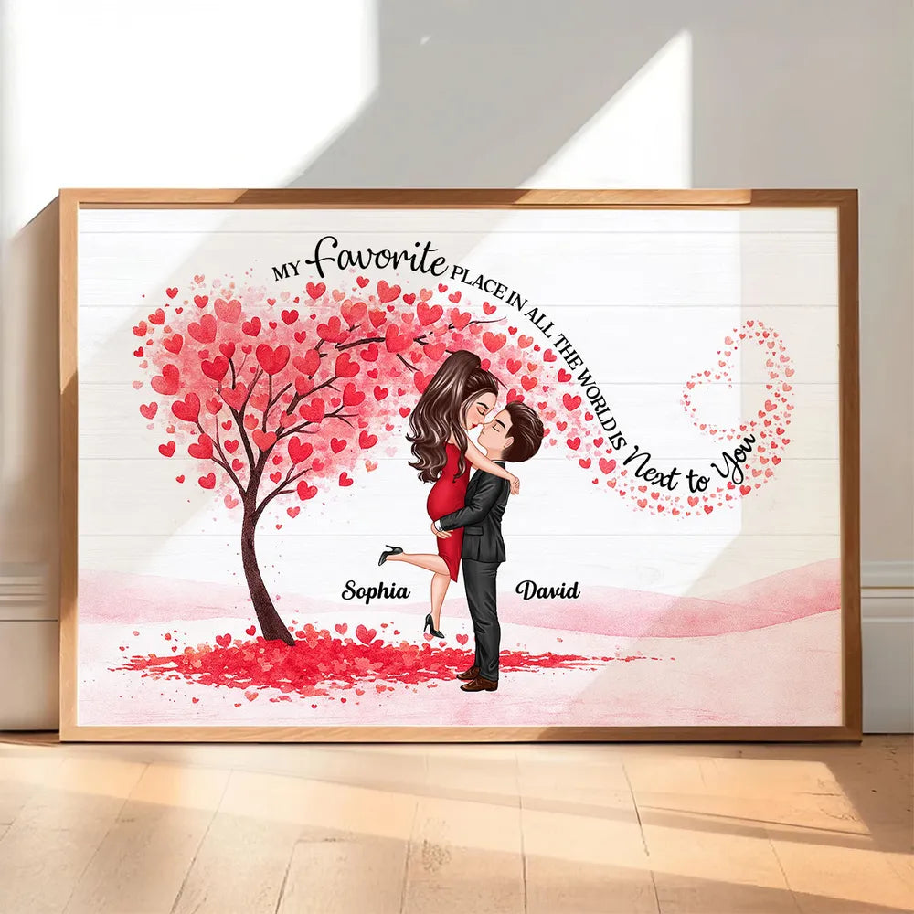 Personalized Romantic Couple Wall Art for Lovers - Anniversary Gift Poster or Canvas MagicInPrints