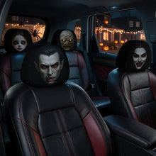 Load image into Gallery viewer, Personalized Car Headrest Covers Halloween Horror Fans Gift

