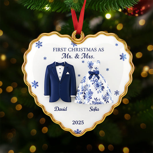 Personalized Gifts For Newlyweds Christmas Ornament Ornament MagicInPrints
