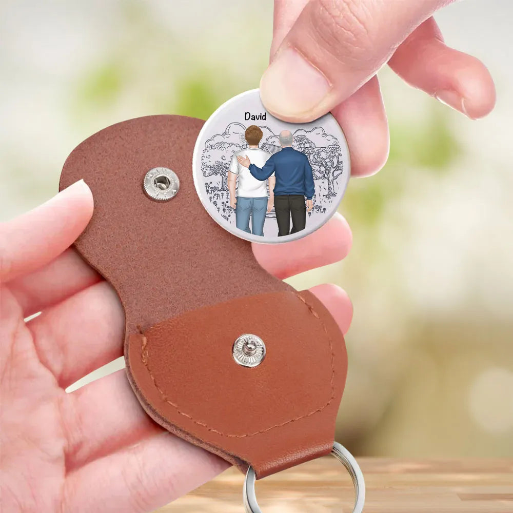 Personalized Dad and Son Keychain - Sentimental Gift for Father's Day Keychain MagicInPrints