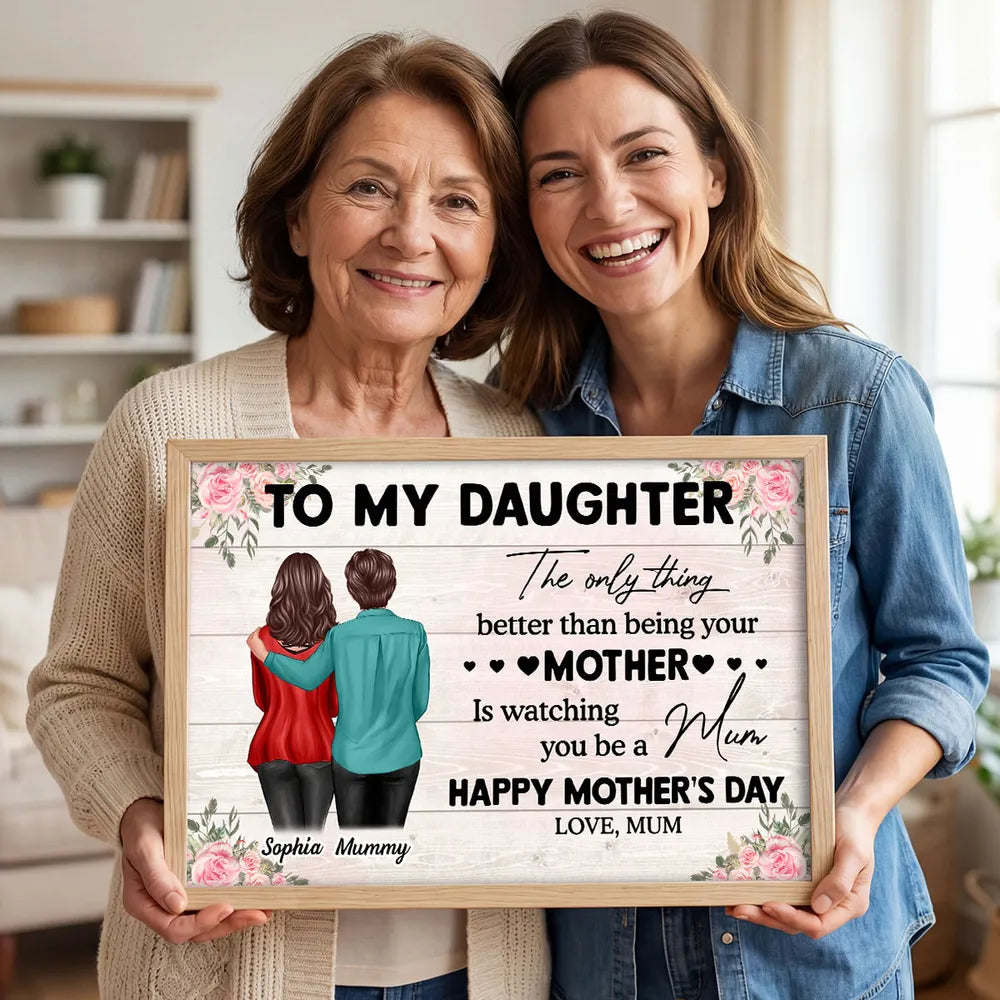 Personalized Mother's Day Canvas for Daughter - Sentimental Gift Poster or Canvas MagicInPrints
