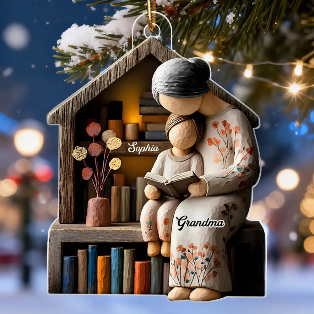 Personalized Grandma and Grandchild Ornament - Sentimental Holiday Gift Ornament MagicInPrints