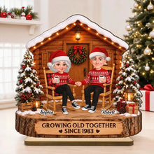 Load image into Gallery viewer, Personalized 2-Layer Wooden Plaque Cozy Couple Gift for Anniversary
