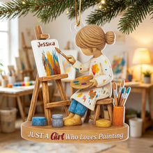 Load image into Gallery viewer, Personalized Acrylic Artist Ornament Unique Christmas Gift
