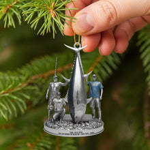 Load image into Gallery viewer, &quot;Hooked on Memories&quot; - Fishing Trophy Moment Acrylic Ornament - Personalized Custom Gift for Fishing Enthusiasts Ornament MagicInPrints
