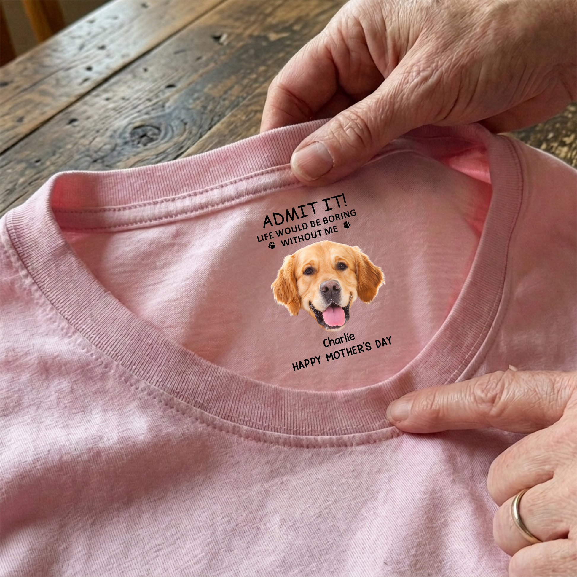 Custom Dog Face T-Shirt for Dog Lovers - Mother's Day Gift Cloth MagicInPrints