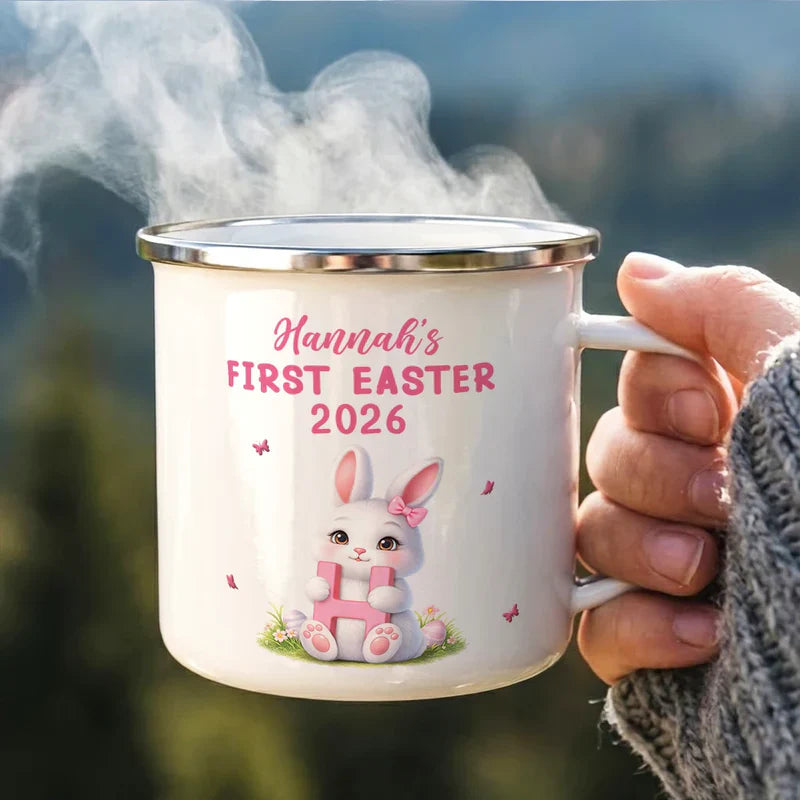Personalized Easter Bunny Mug for Kids - First Easter 2026 Gift Cup MagicInPrints