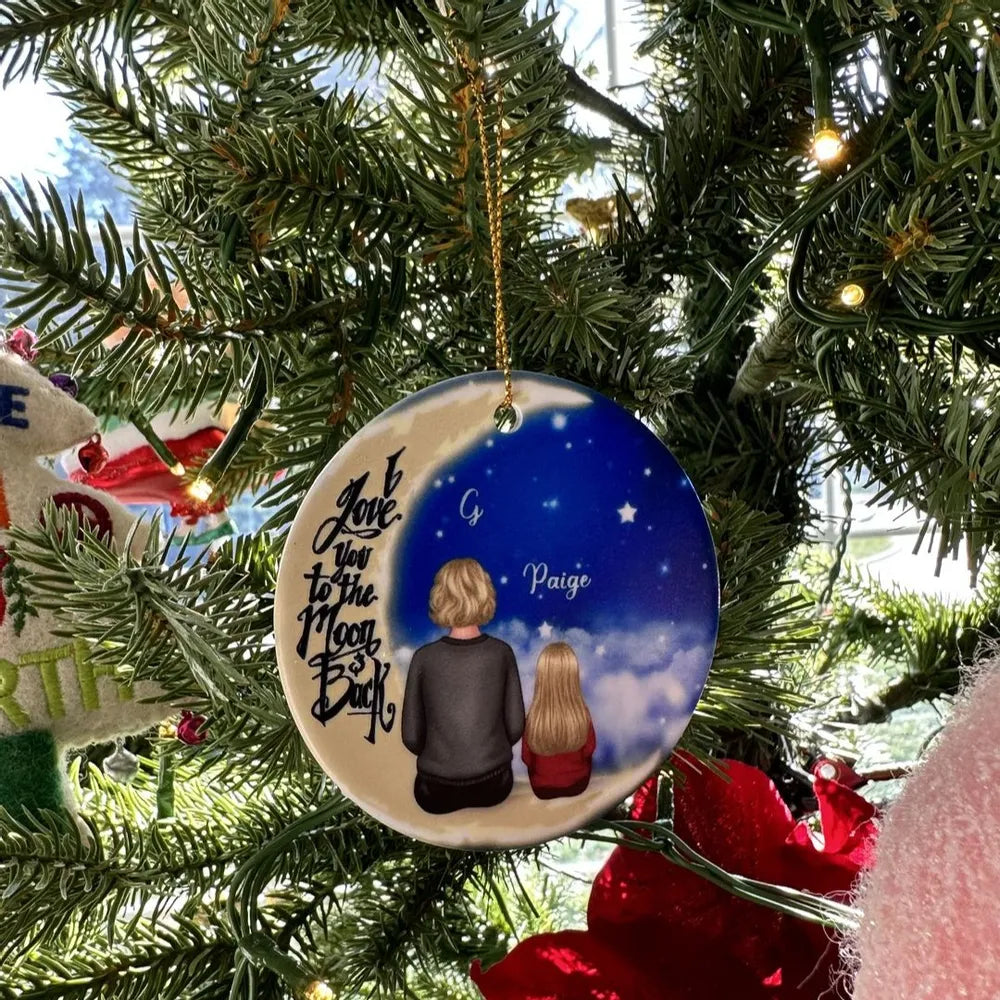Personalized Christmas Ornament for Grandma and Grandchild - Sentimental Gift Ornament MagicInPrints