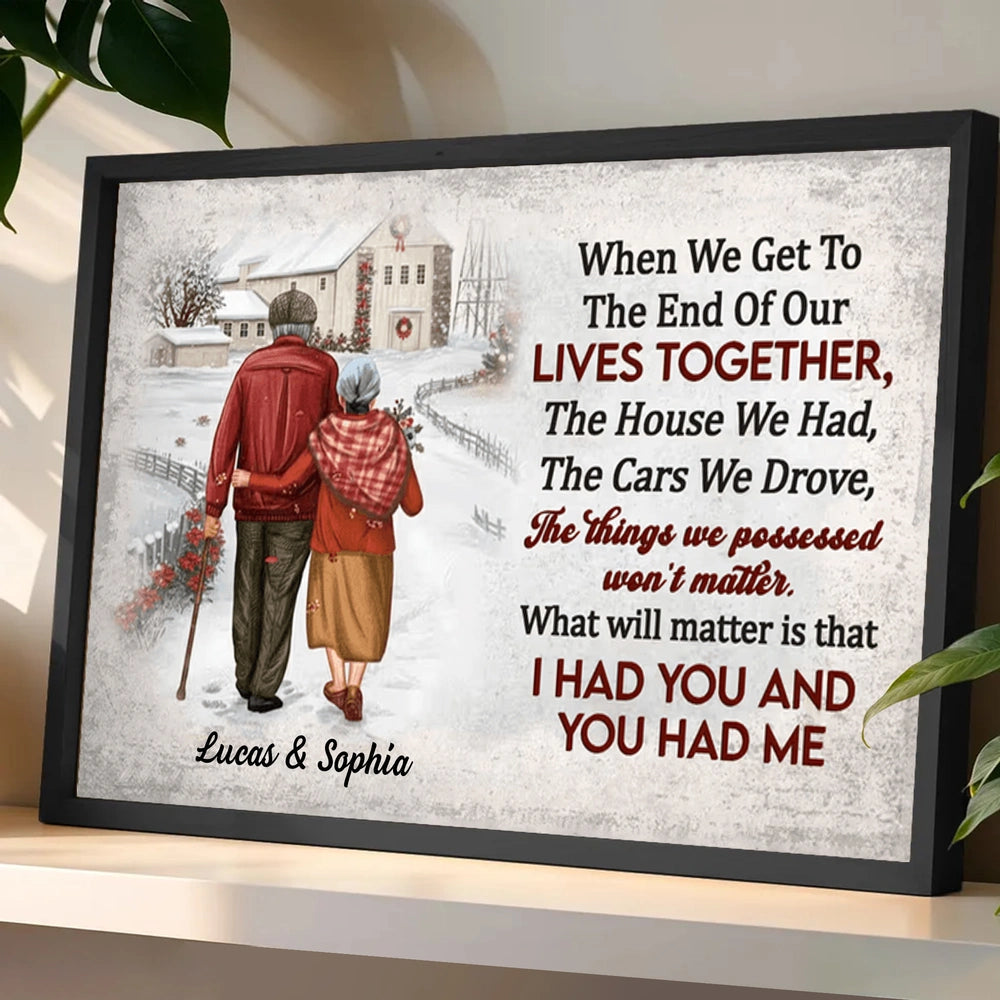 Personalized Couple Canvas Wall Art - Sentimental Gift for Seniors - Love Quote Poster or Canvas MagicInPrints