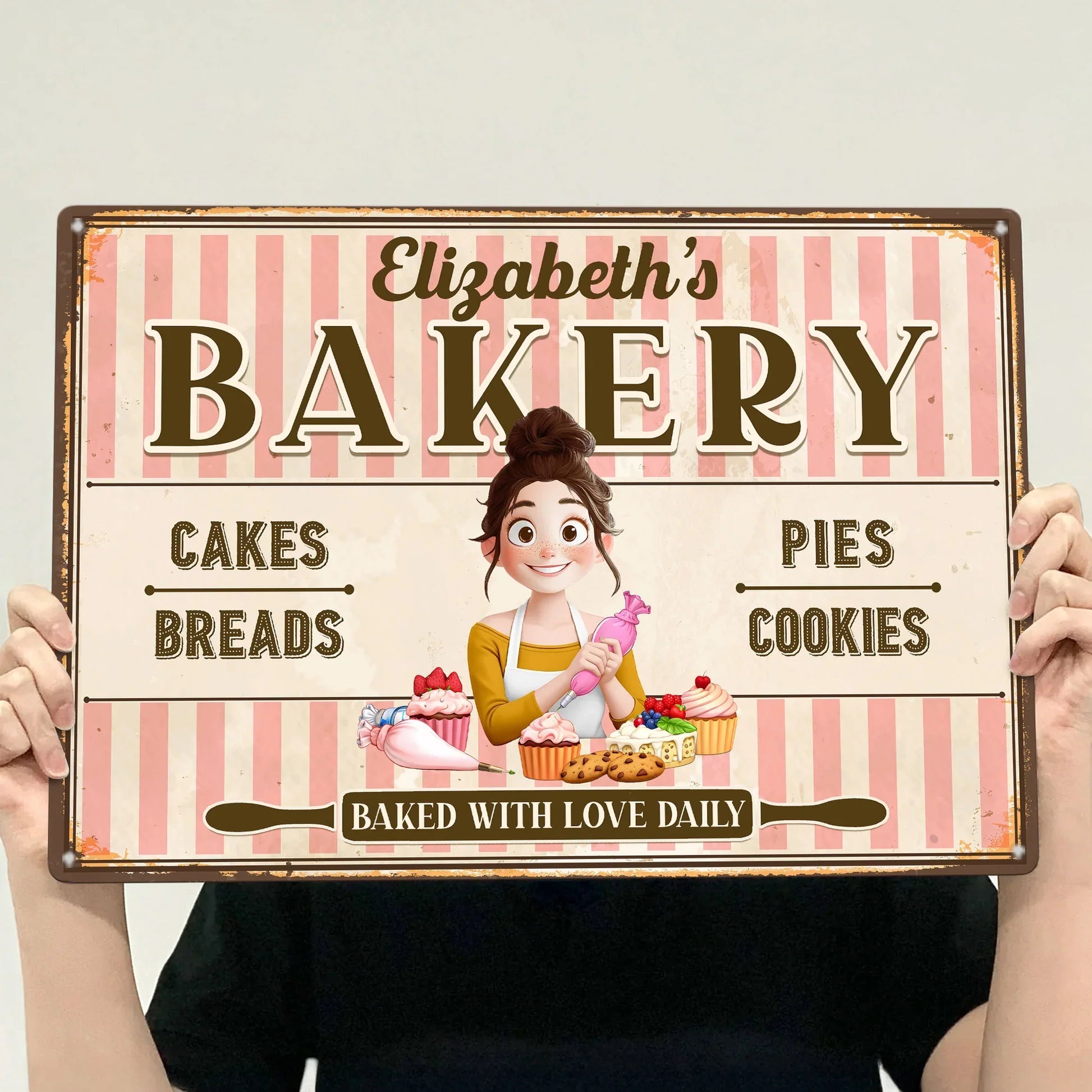 Personalized Bakery Sign for Home Bakers - Custom Kitchen Decor Sign MagicInPrints