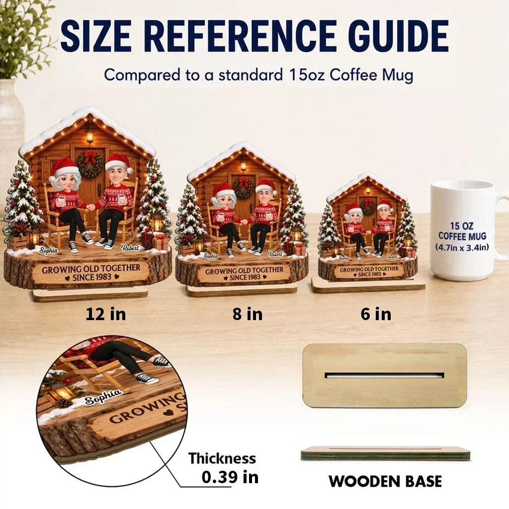 Personalized 2-Layer Wooden Plaque Cozy Couple Gift for Anniversary